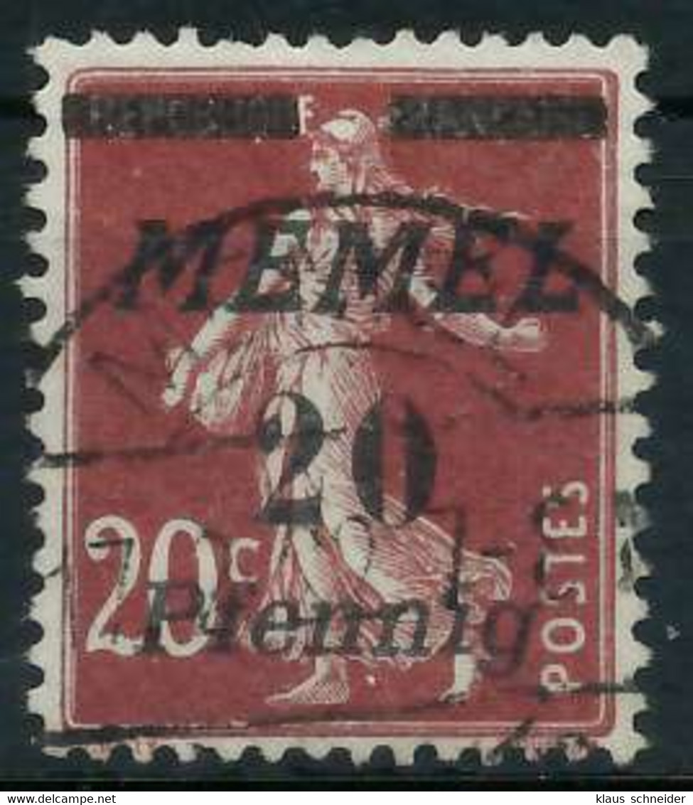 MEMEL 1922 Nr 56 Gestempelt Gepr. X447B8A - Memel (Klaipeda) 1923