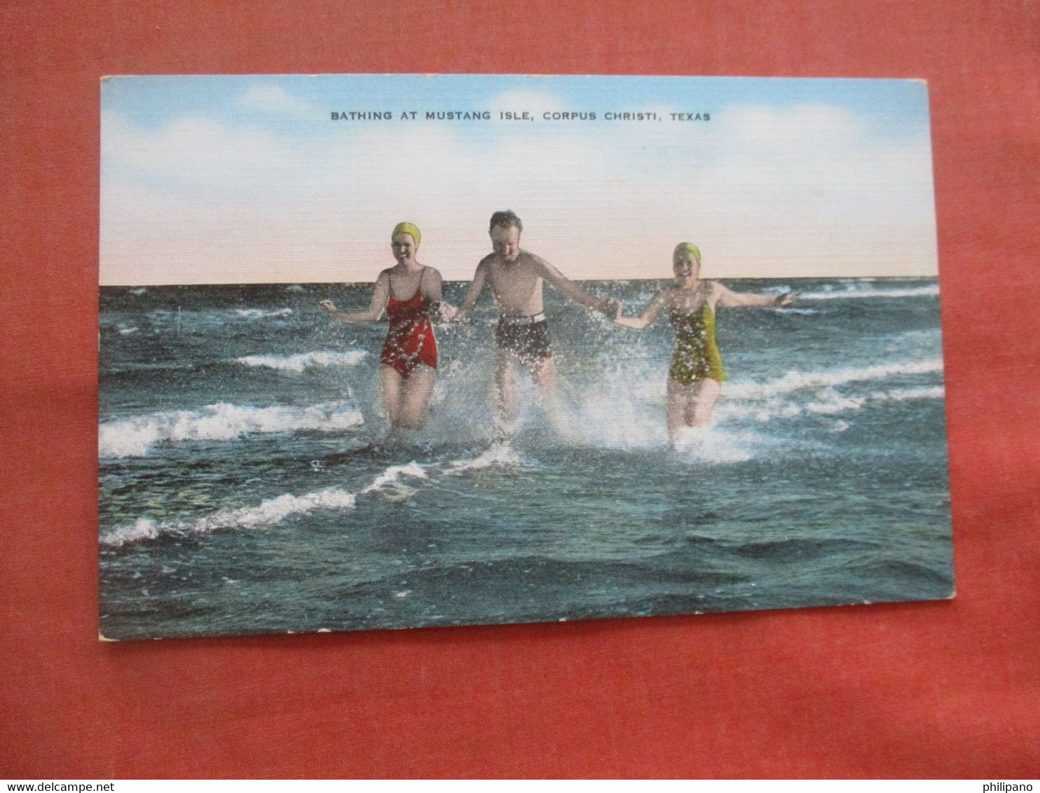 Bathing At Mustang Isle.   Corpus Christi - Texas          Ref 5589 - Corpus Christi