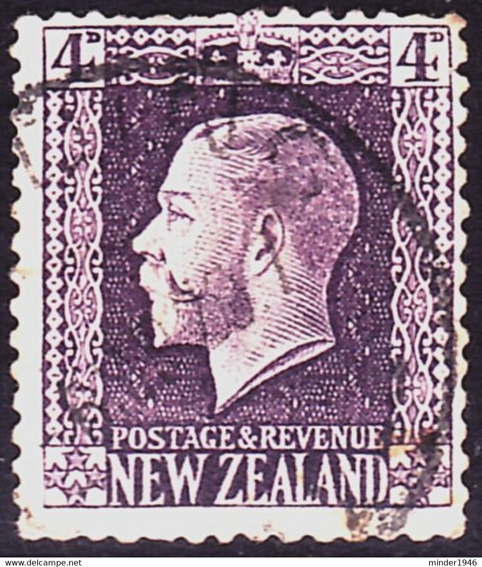 NEW ZEALAND 1926 KGV 4d Deep Purple Perf 14 X 14½ SG422h Used - Gebraucht