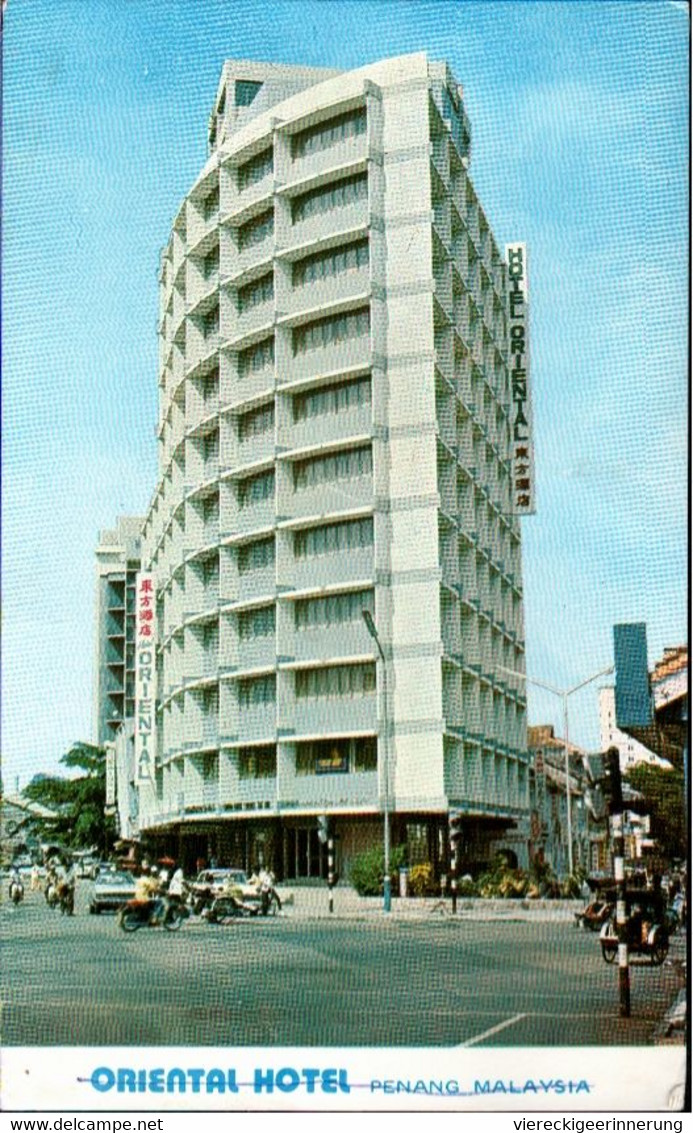 ! Moderne Ansichtskarte 1993, Penang, Malaysia, Oriental Hotel - Malasia