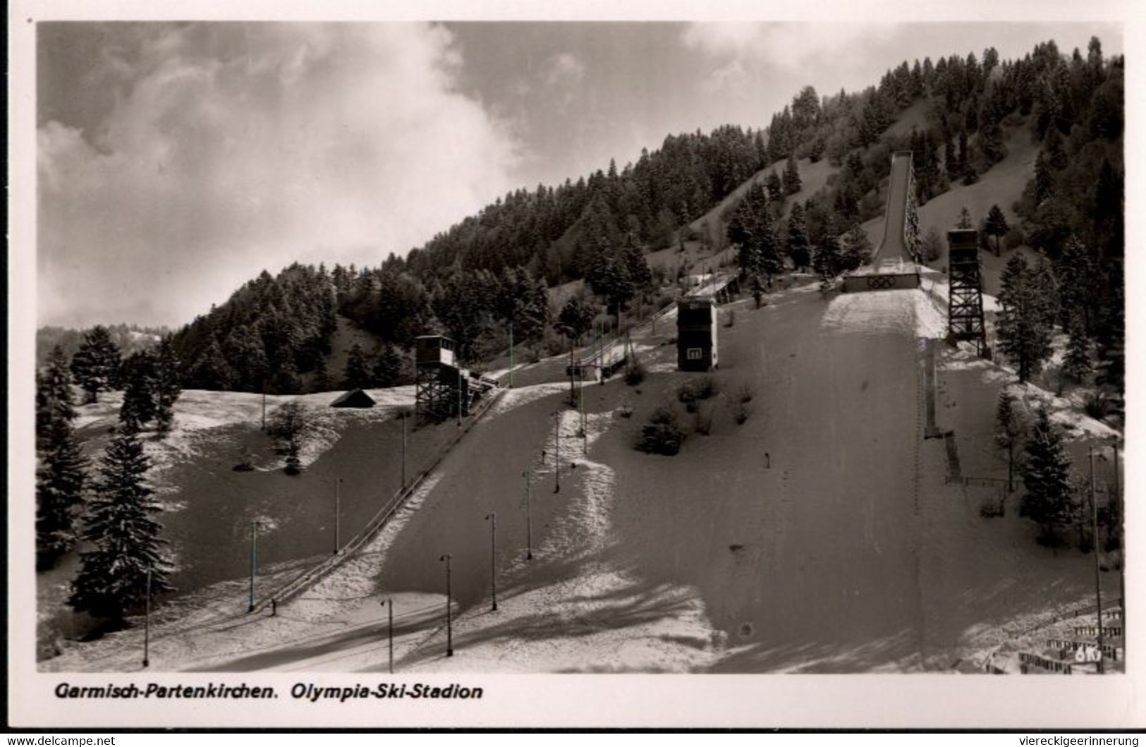 ! Alte Ansichtskarte Garmisch, Olympia 1936 Skisprungschanze - Sports D'hiver