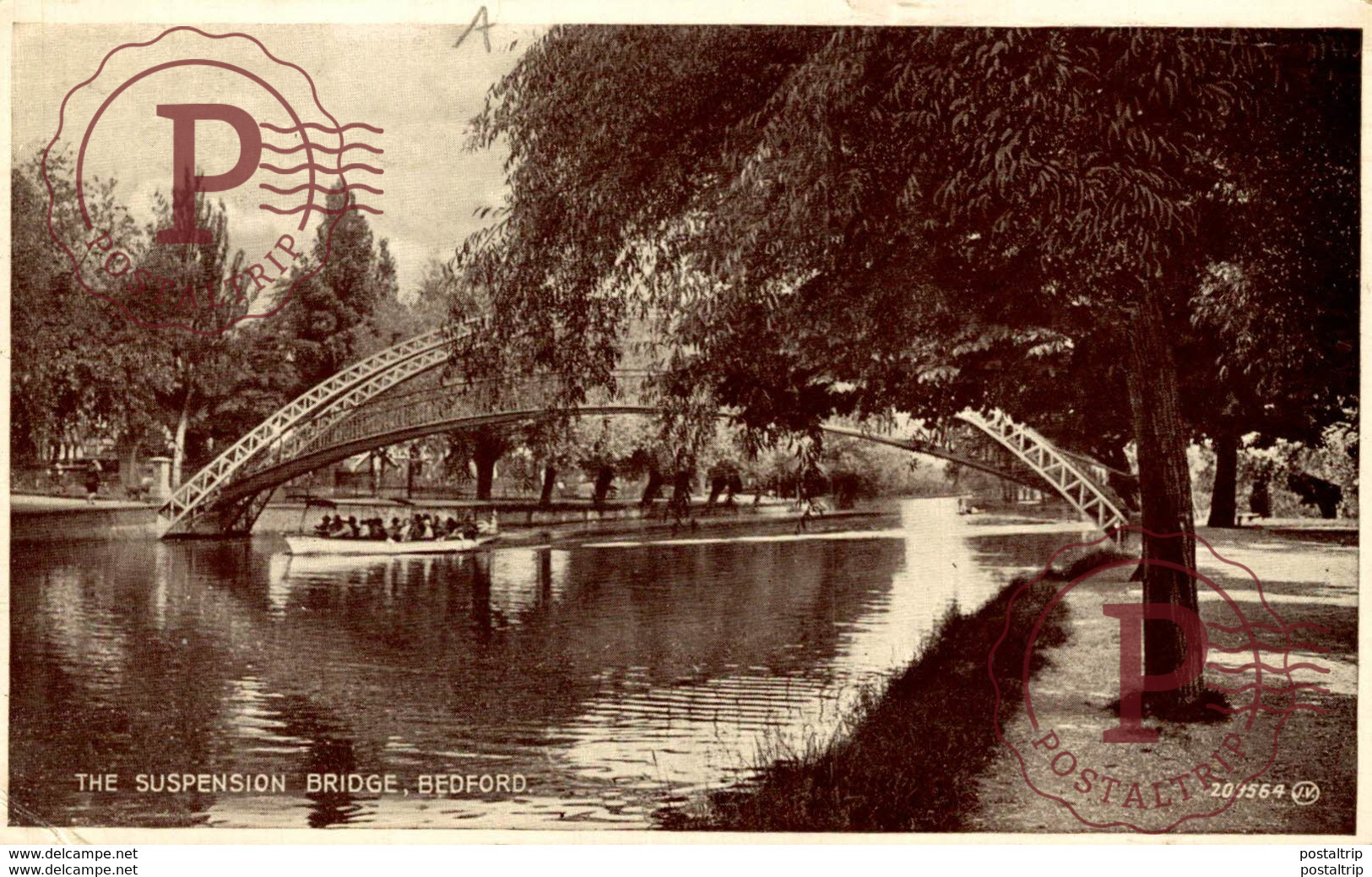 RPPC  Bedford - A Photographic Postcard Of The Suspension Bridge - Bedford