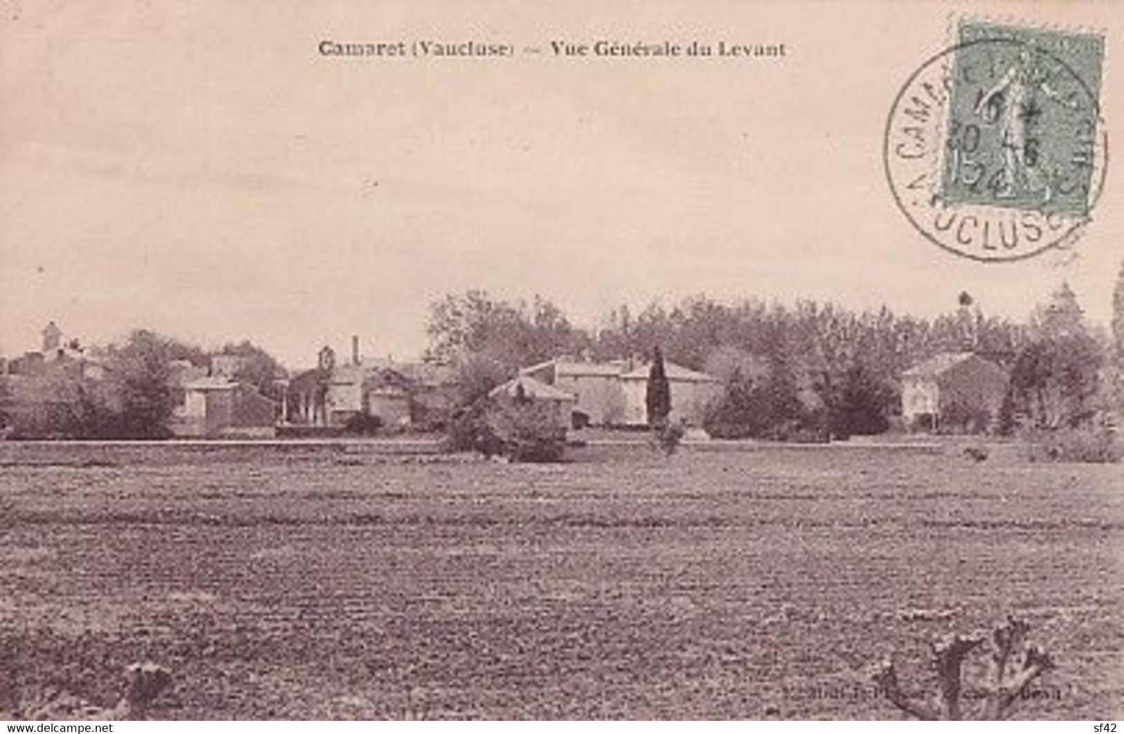 CAMARET                             VUE GENERALE DU LEVANT - Camaret Sur Aigues