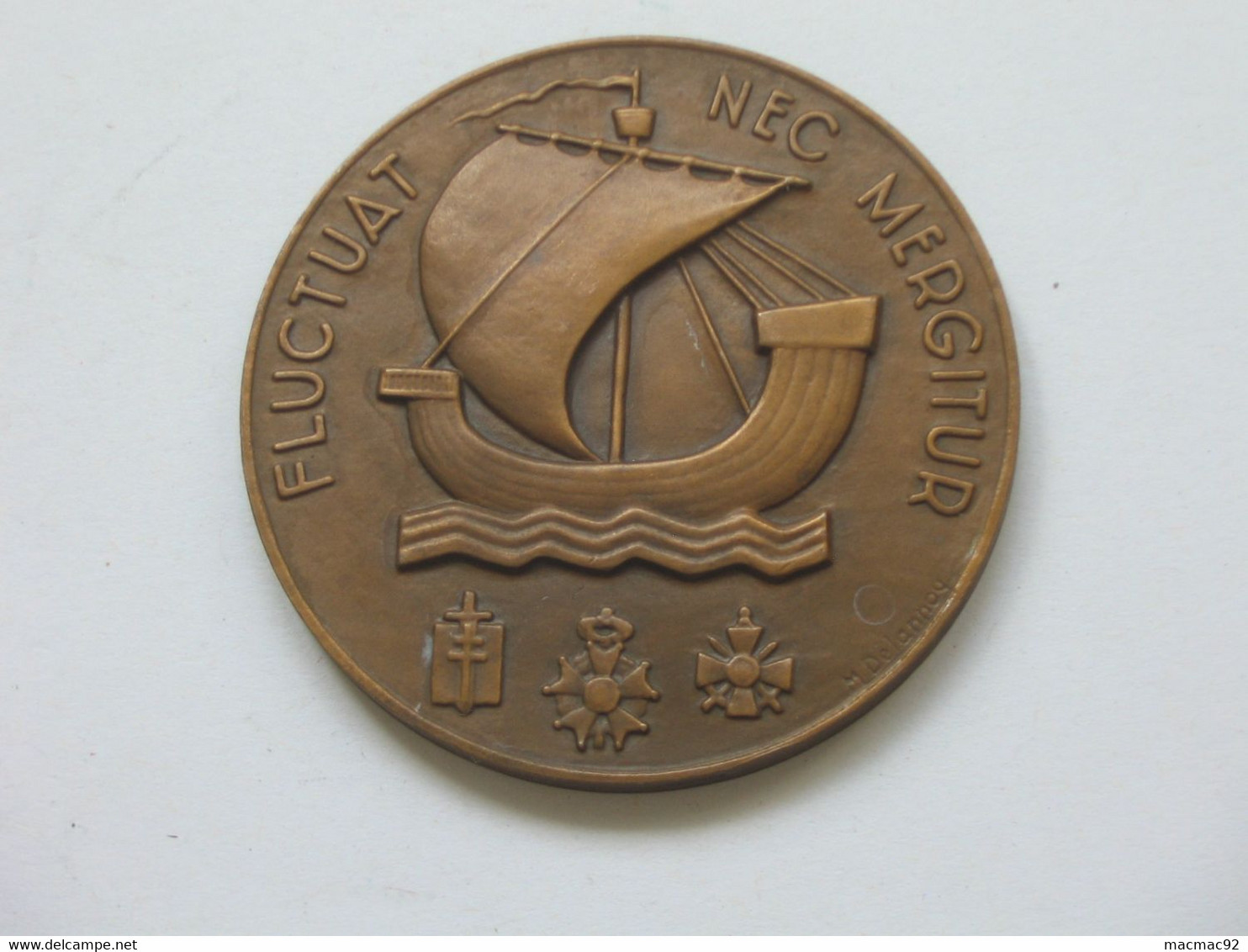 Médaille VILLE DE PARIS - FLUCTUAT NEC MERGITUR  **** EN ACHAT IMMEDIAT **** - Professionnels / De Société