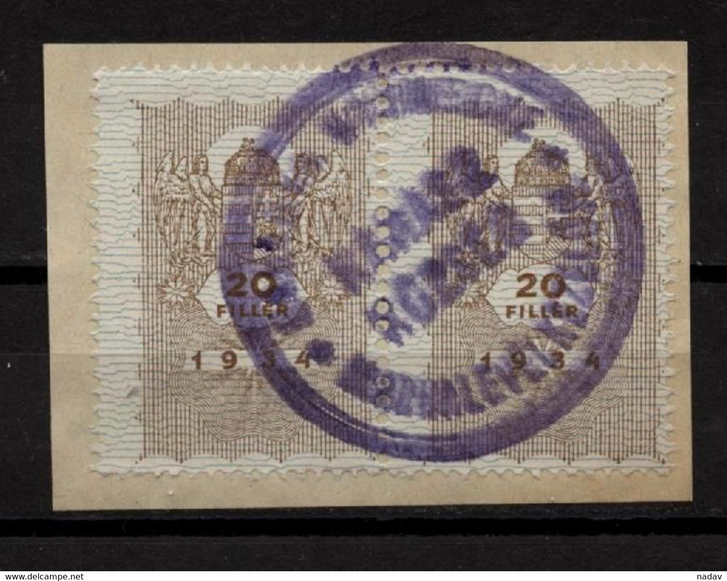 1934- Hungary- Revenue-used-01 - Steuermarken