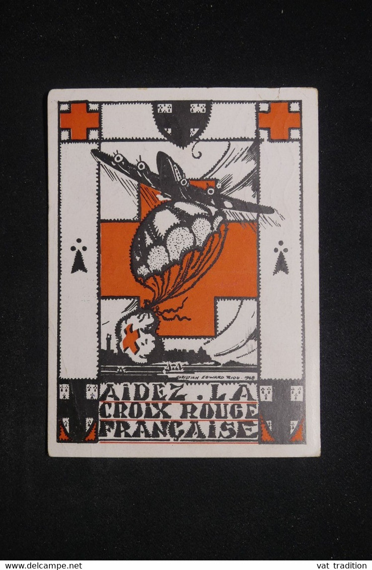 FRANCE - Carte Postale + Vignette Et Cachets Croix Rouge, De Paris  Pour La Suisse En 1961 -  L 120201 - Red Cross