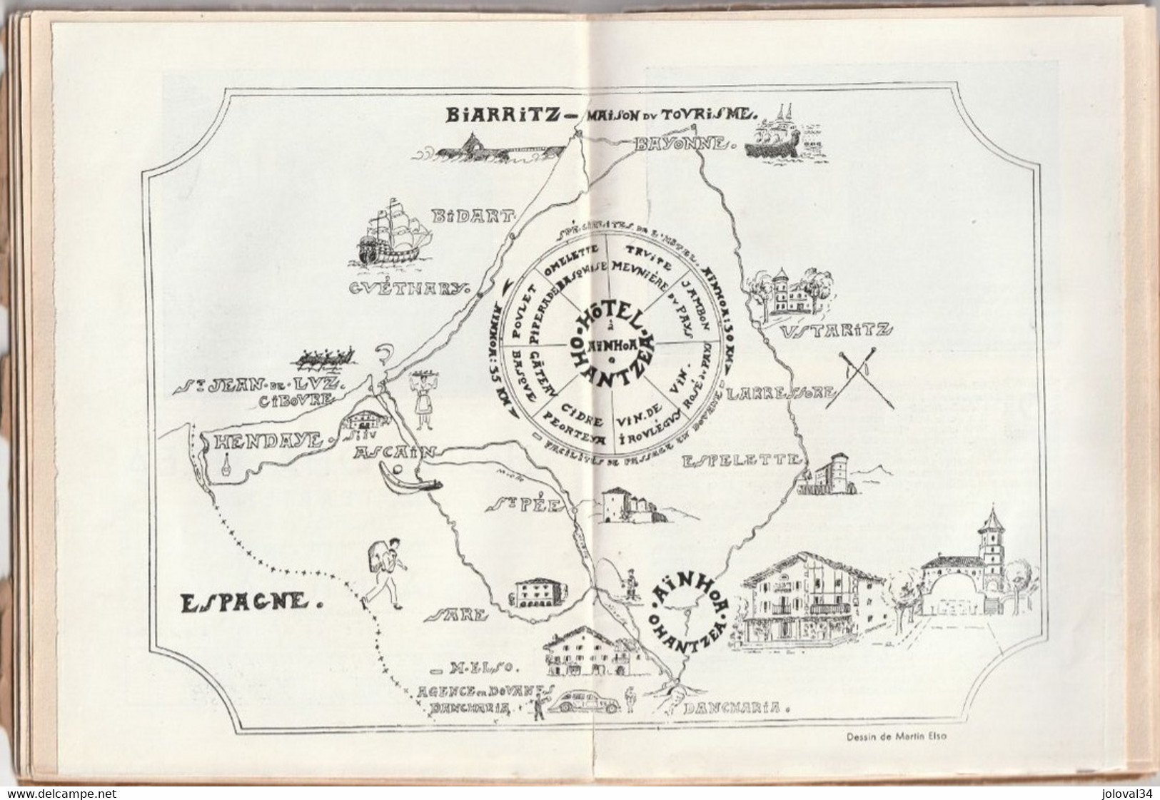 Pays Basque AÏNHOA & Vallée De La Nivelle Par Paul Vovard Hôtel Ohantzea G Terrien Voir Description - 7 Scan - Pays Basque