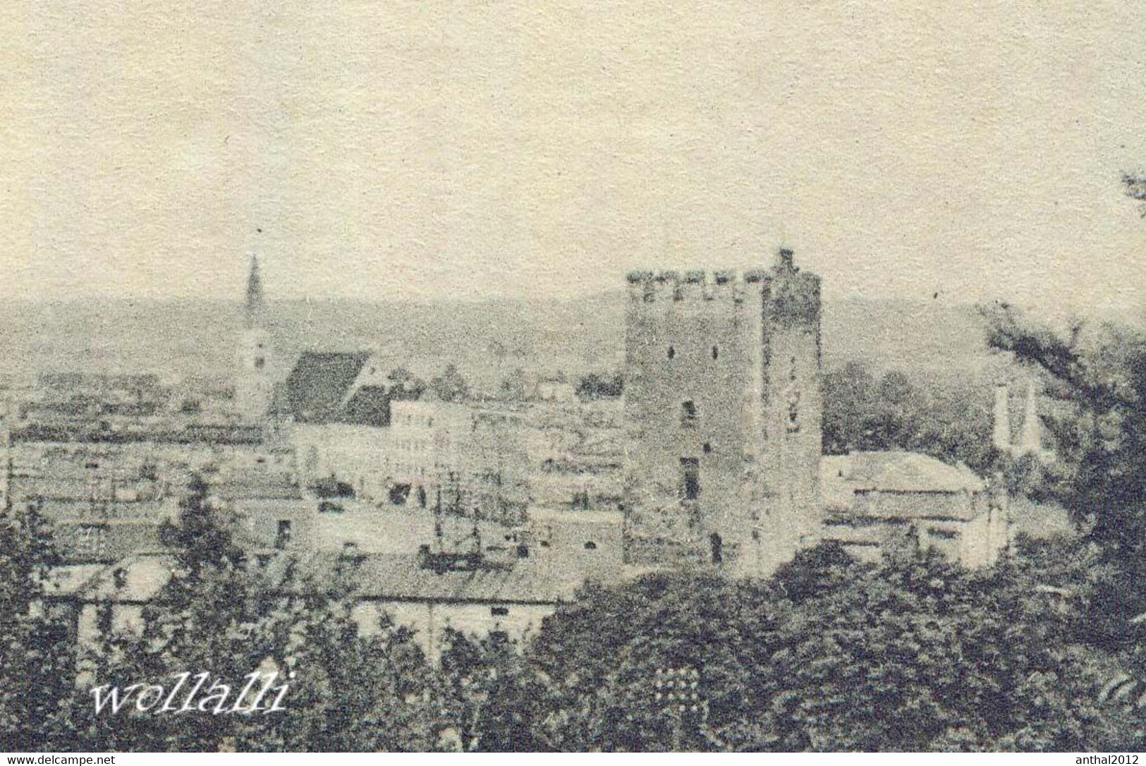 Rarität Gesamtansicht Mühldorf Am Inn Burg Wohnhäuser 3.4.1934 Nach Hamburg - Muehldorf
