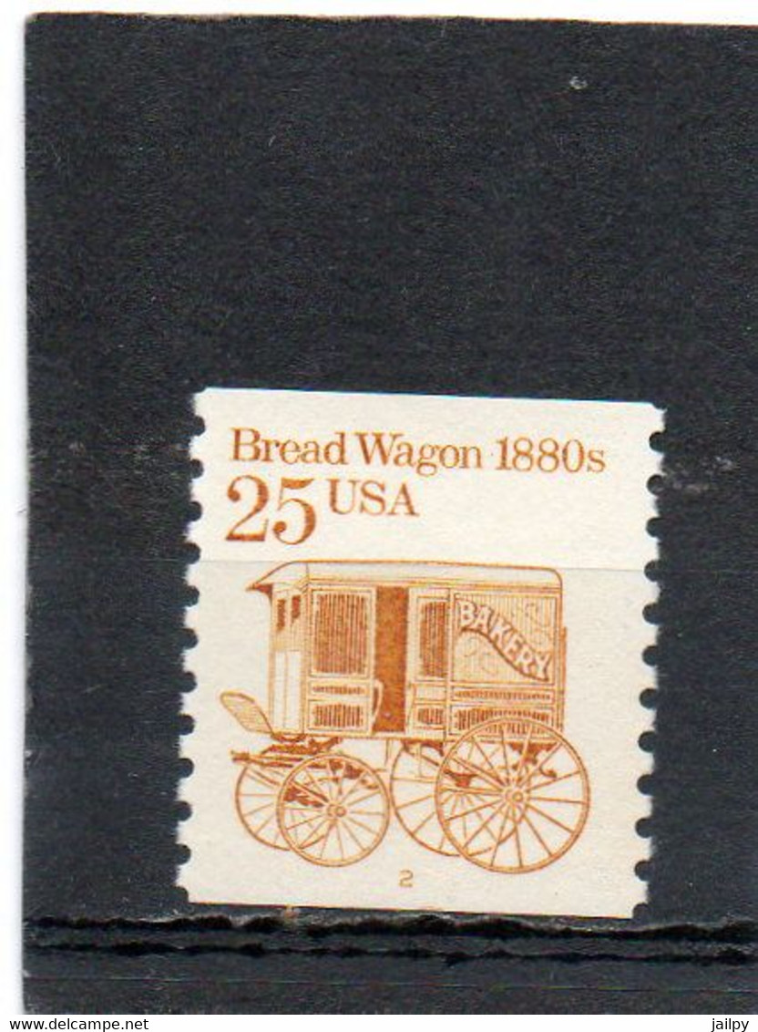 ETATS-UNIS       25 C     1986    Y&T:1692    Avec N° De  Roulette     Neuf Sans Charnière - Roulettes (Numéros De Planches)