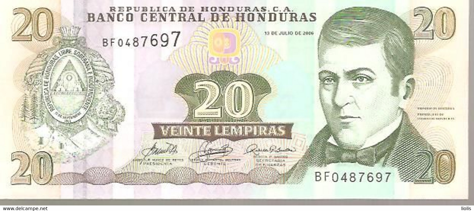 Honduras P-98  20 LempiraS  2016  UNC - Honduras