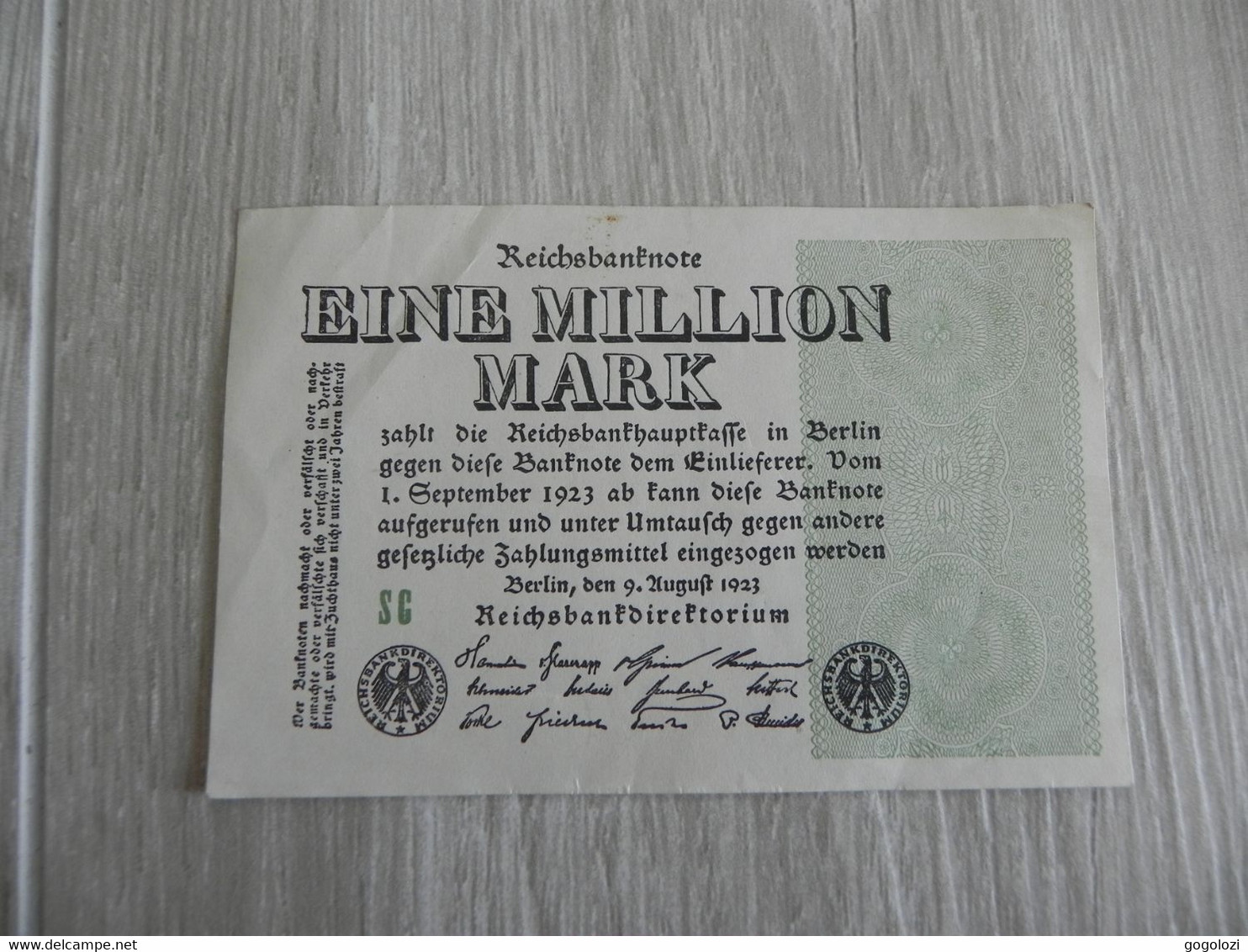 Deutschland Germany 1'000'000 Mark 1923 - 1 Miljoen Mark