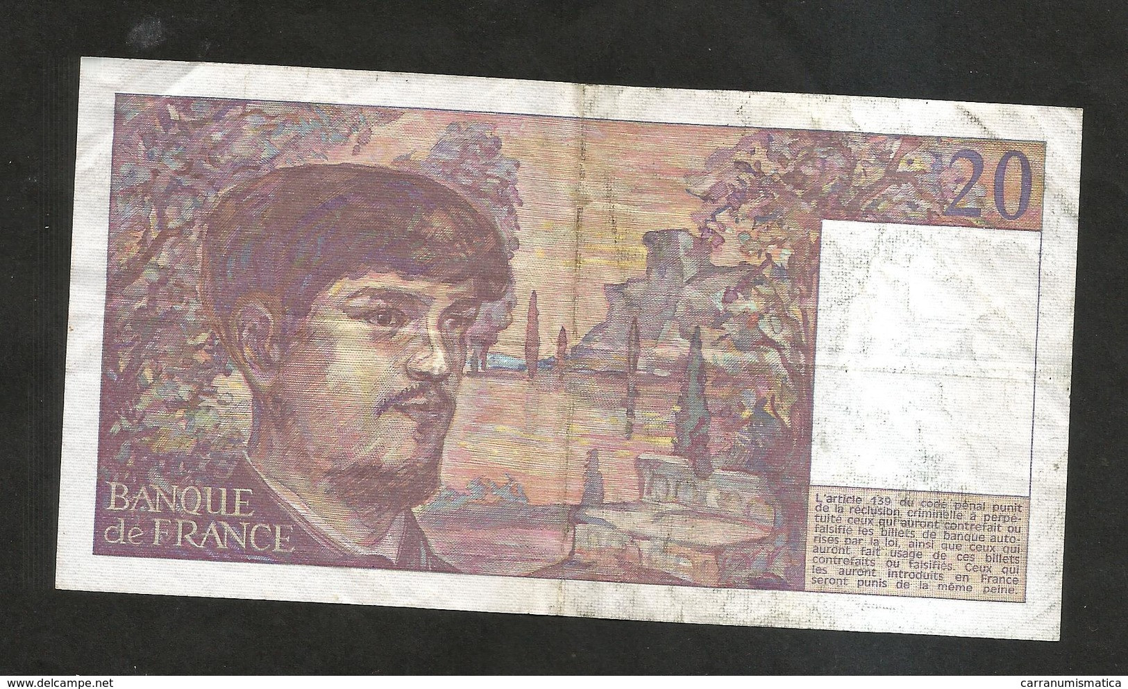 FRANCE - BANQUE De FRANCE - 20 Francs DEBUSSY (1985) - 20 F 1980-1997 ''Debussy''