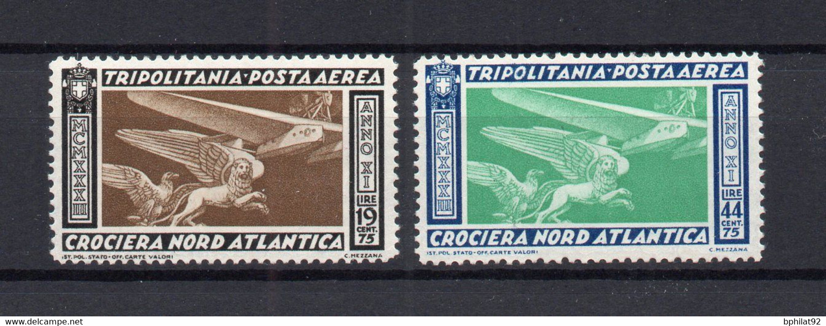 !!! ITALIE, TRIPOLITANIA, PA N°37/38 NEUVES ** - Tripolitania