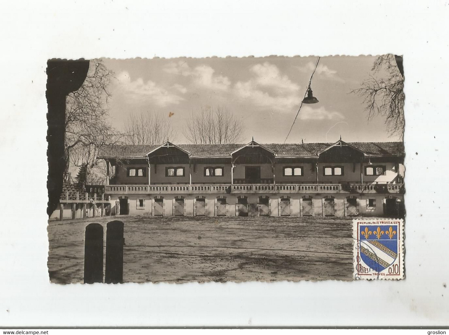 GABARRET (LANDES) 10 CARTE PHOTO INTERIEUR DES ARENES LES TRIBUNES - Gabarret