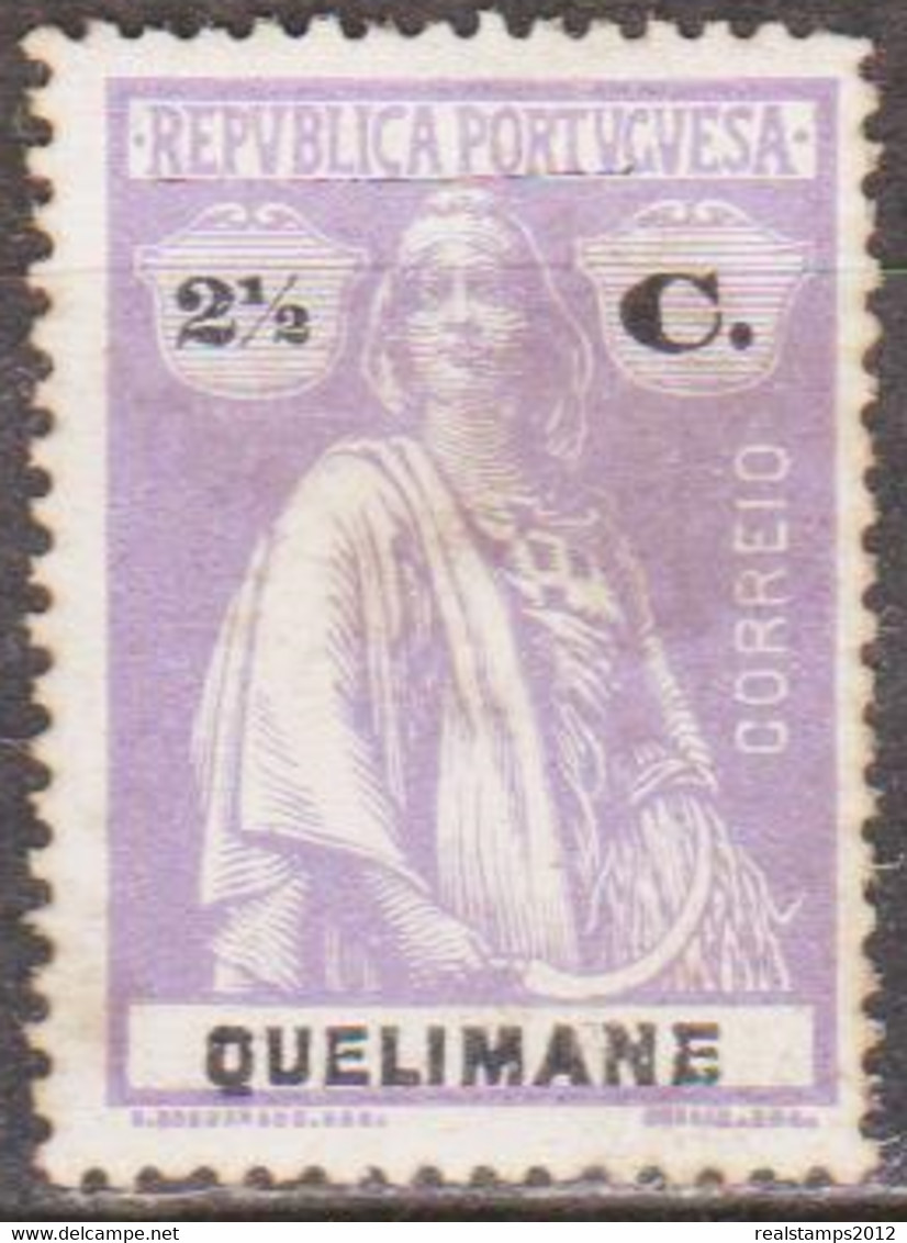 QUELIMANE - 1914, Ceres - 2 1/2 C.  Violeta, Pap. Porcelana Médio  15 X 14  (*) MNG  MUNDIFIL Nº 30 - Quelimane