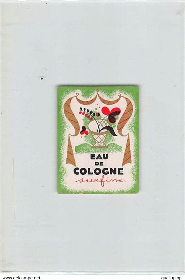 014052 "EAU DE COLOGNE - SURFINE - NR. 16" ETICHETTA, LABEL  - II QUARTO XX SECOLO - Unclassified