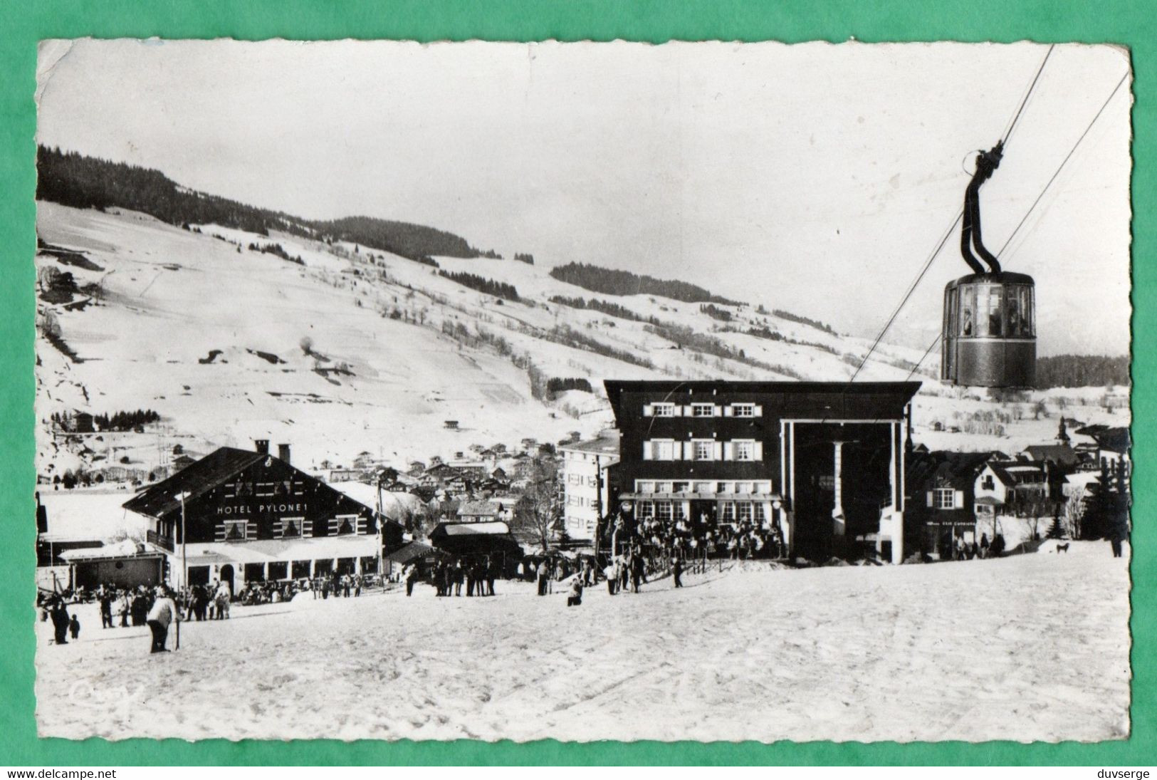 74 Haute Savoie Megeve Gare De Depart Du Telepherique De Rochebrune ( Format 9cm X 14cm ) - Messery