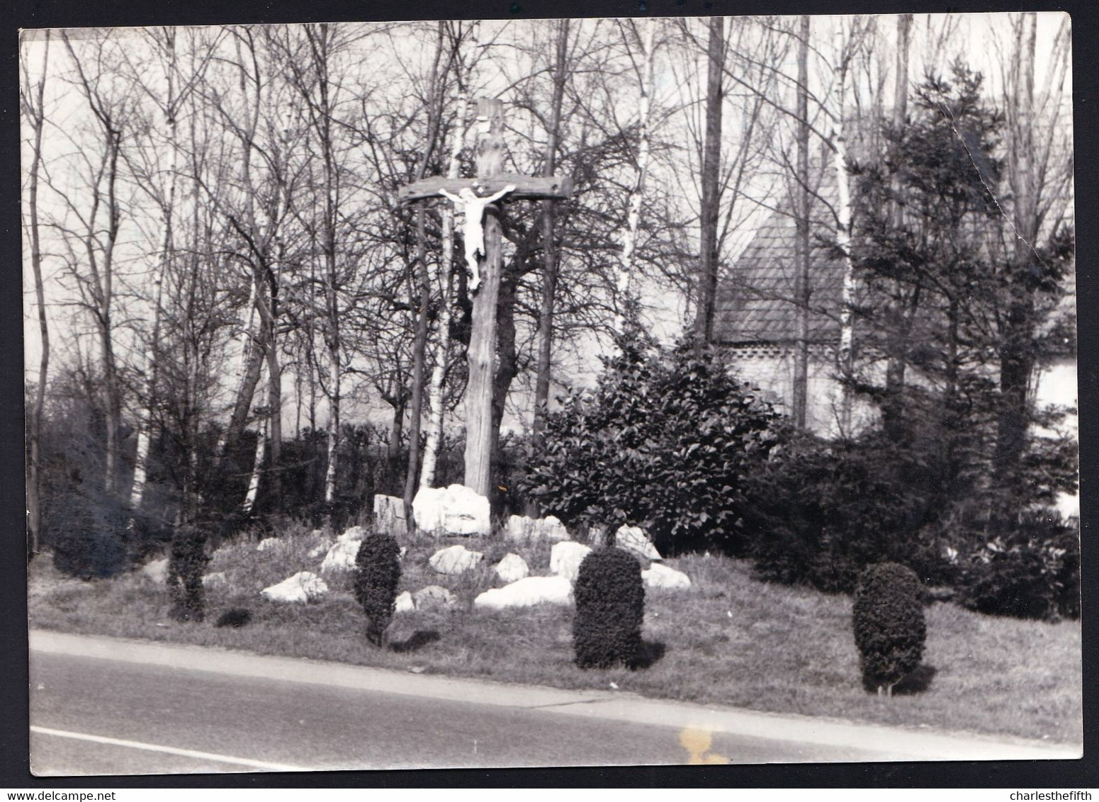 ZELDZAME OUDE PERSFOTO - VIEILLE PHOTO DE PRESSE - *  SIJSELE ( DAMME ) - KRUIS AAN DE ZWINSTRAAT & WEG BRUGGE GENT  * - Damme