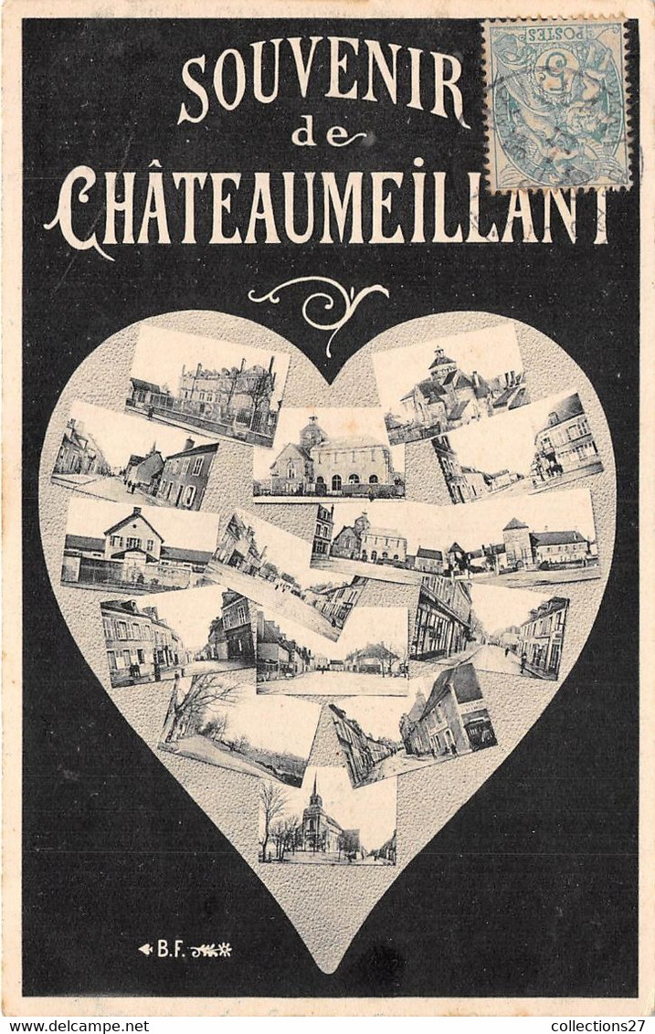 18-CHATEUMEILLANT- SOUVENIR DE CHATEAUMAILLAN MULTIVUES - Châteaumeillant