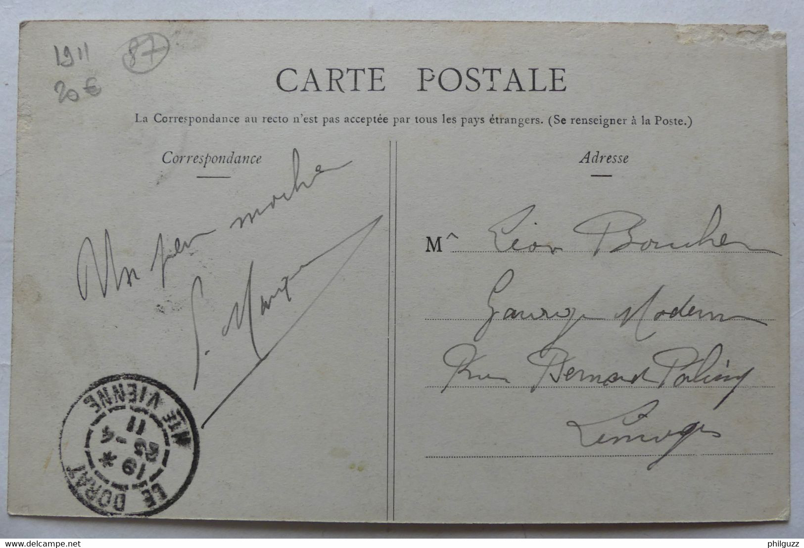 CARTE POSTALE OSTENTIONS DU DORAT 1904 ARRIVEE DE LA COMMUNE DE BUSSIERE POITEVINE Aramhourou - Bussiere Poitevine