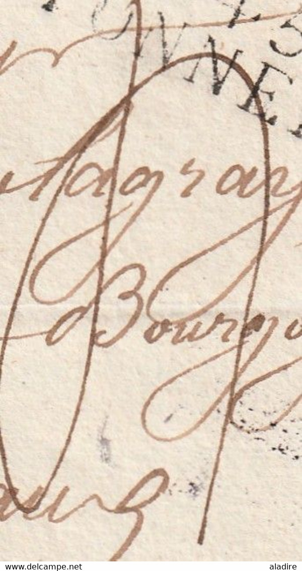1819 - Marque Postale 45 TONNEINS Sur Lettre Pliée Avec Correspondance De Le Mas D'Agenais Vers Bordeaux - Taxe 4 - 1801-1848: Precursors XIX