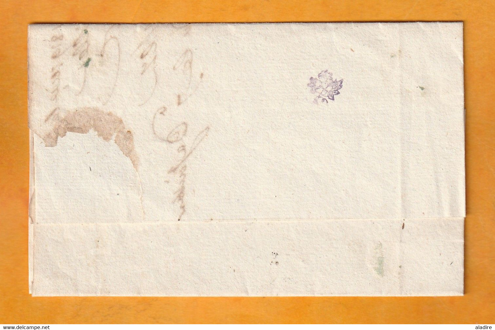1819 - Marque Postale 45 TONNEINS Sur Lettre Pliée Avec Correspondance De Le Mas D'Agenais Vers Bordeaux - Taxe 4 - 1801-1848: Précurseurs XIX