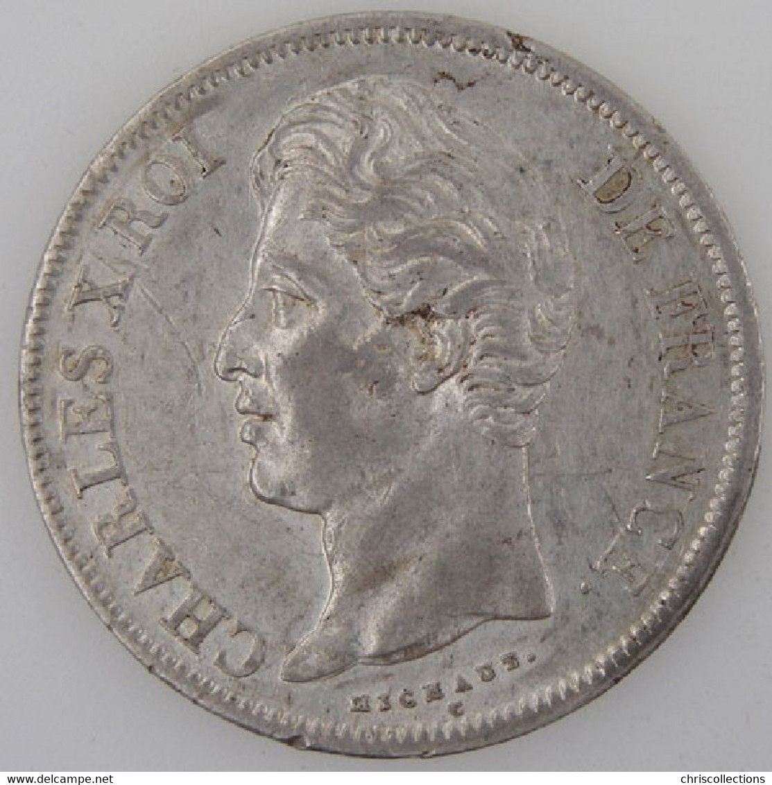 France, Charles X, 5 Francs 1828 W, TTB, KM# 728.13 - 5 Francs