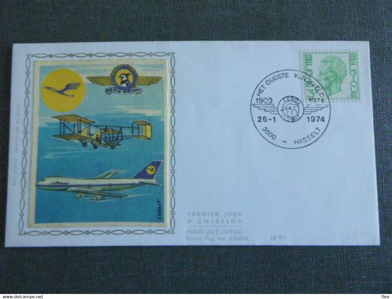 BELG.1973 1694 FDC Soie-zijde  "Koning Boudewijn - Type Elström - Roi Baudouin - Type Elström - 1971-1980