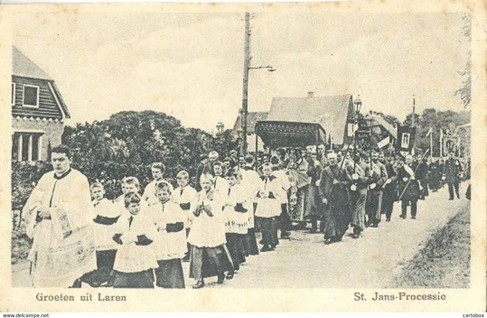 Laren (NH), St. Jans - Processie  /  Groeten Uit Laren - Laren (NH)