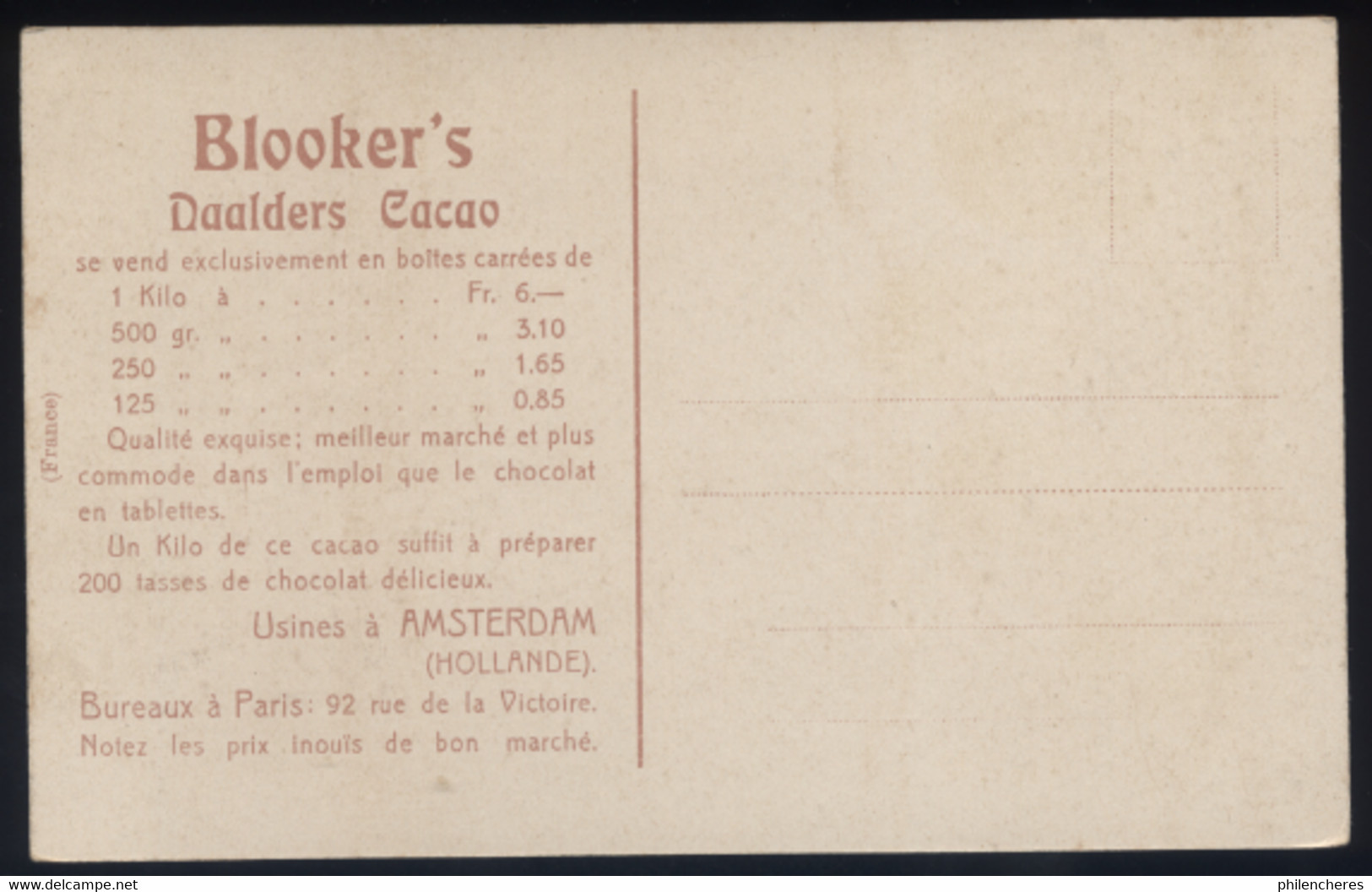 CPA - (Pays Bas) Westzaan (Hollande) - Blooker's Daalders Cacao - Zaanstreek