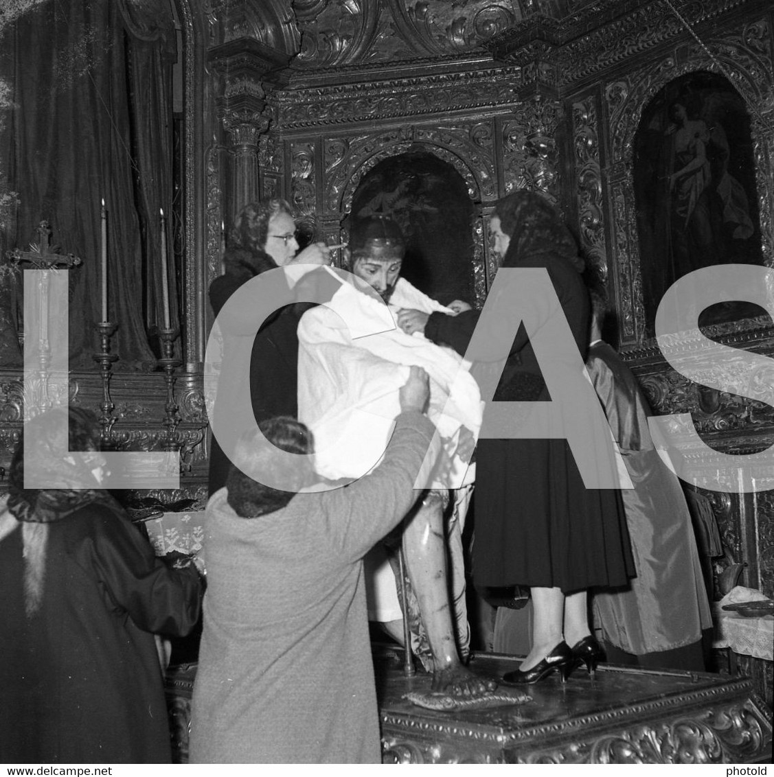 1958 SENHOR DOS PASSOS MOSTEIRO JERONIMOS LISBOA PORTUGAL 60mm NEGATIVES SET NOT PHOTO FOTO LCAS244 - Non Classés