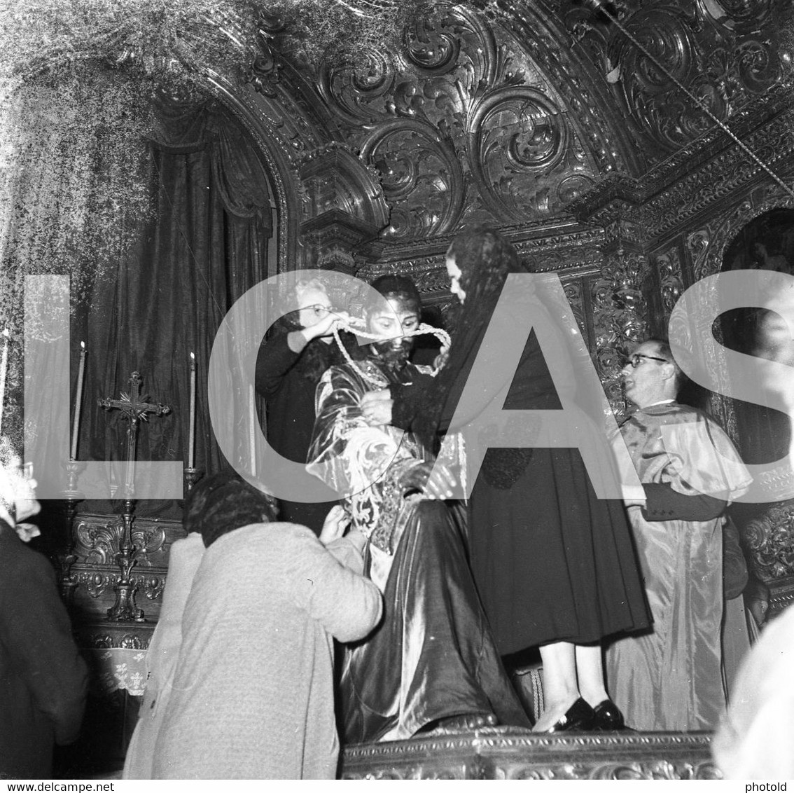 1958 SENHOR DOS PASSOS MOSTEIRO JERONIMOS LISBOA PORTUGAL 60mm NEGATIVES SET NOT PHOTO FOTO LCAS244 - Non Classés