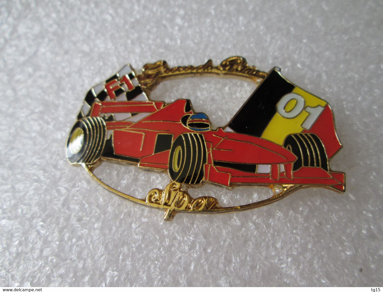 PIN'S FORMULE 1 FERRARI M SCHUMACHER GRAND PRIX BELGIQUE SPA FRANCORCHAMPS   2001