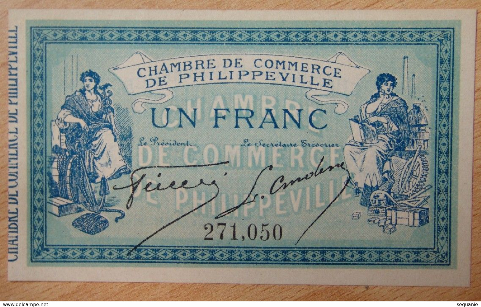 PHILIPPEVILLE ( Algérie - France ) 1 Franc Chambre De Commerce 10 Novembre 1914 - Chambre De Commerce