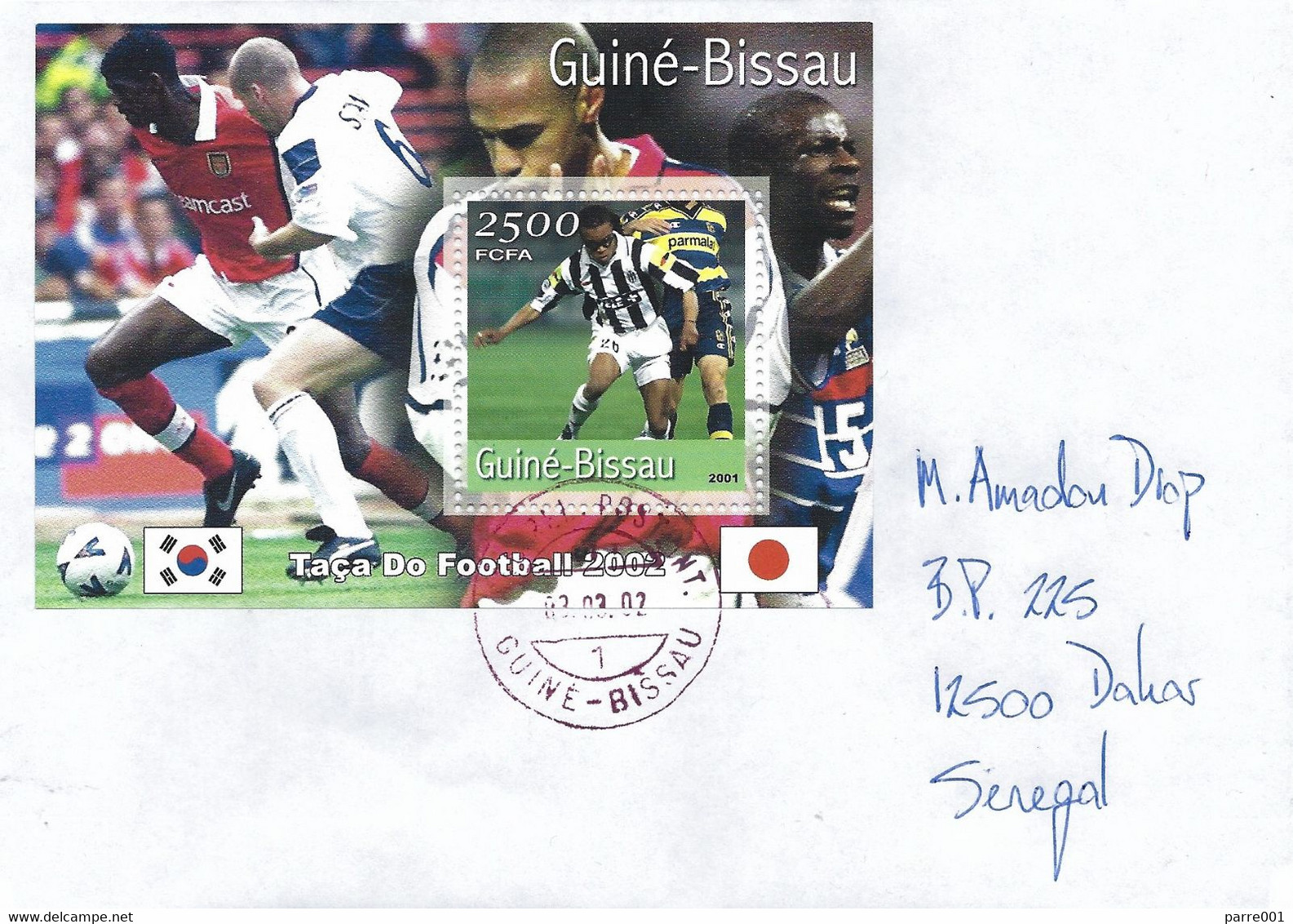 Guinea Bissau 2002 World Cup Football Japan Korea Player Edgar Davids Thierry Henry Cover - Clubs Mythiques