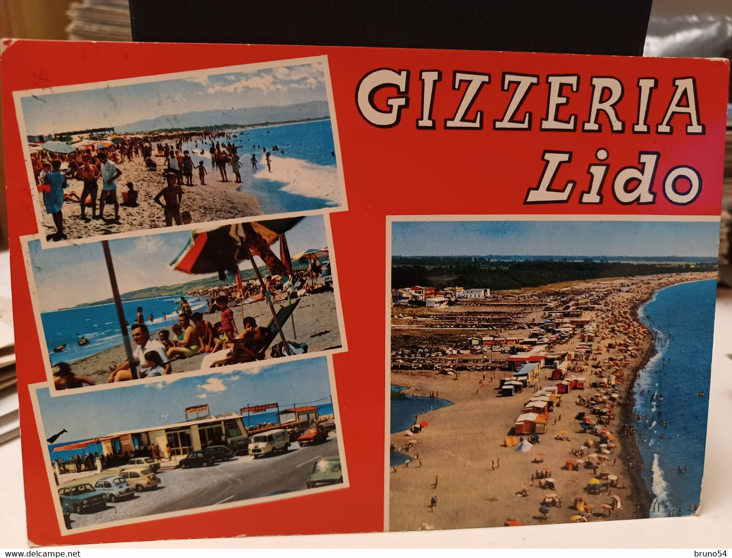 Cartolina Gizzeria Lido Provincia Catanzaro Vedutine 1976, Spiaggia - Catanzaro