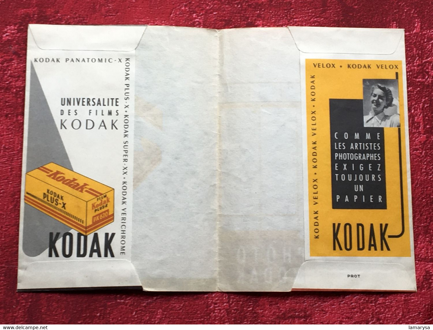 Ancienne Pochette Photographique Vide -☛Kodak Pour Stockage Photos Pellicules.... - Non Classés