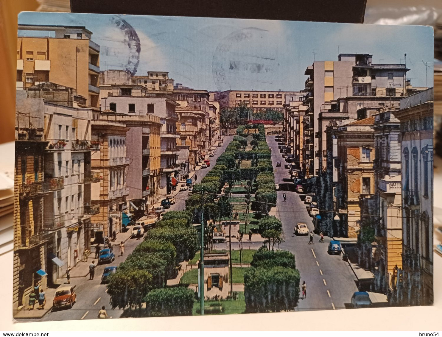 Cartolina Napoli Bagnoli  Viale Campi Flegrei 1968 - Napoli (Napels)