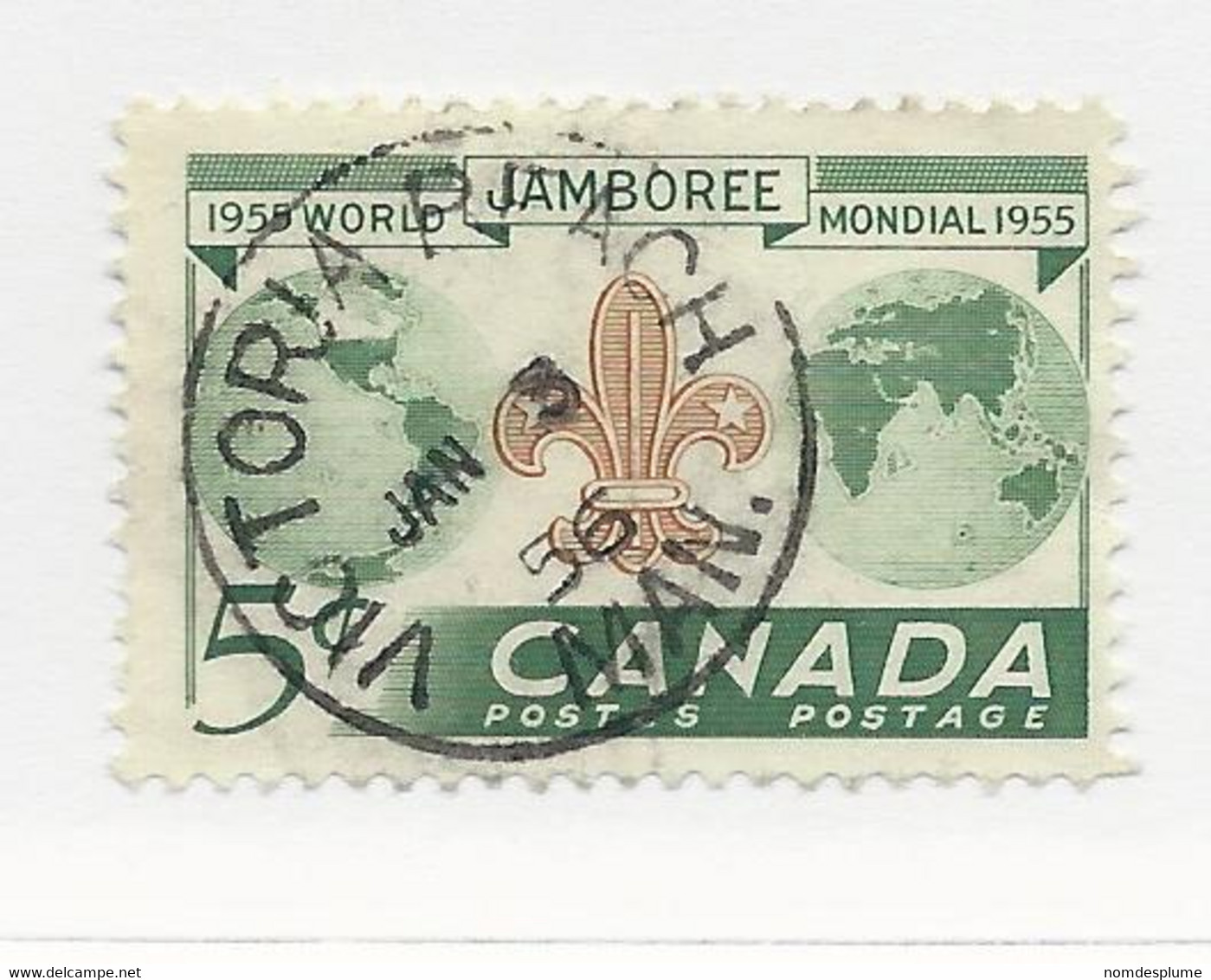 32682) Canada Postmark Cancel Manitoba MB Victoria BEACH - Postgeschiedenis