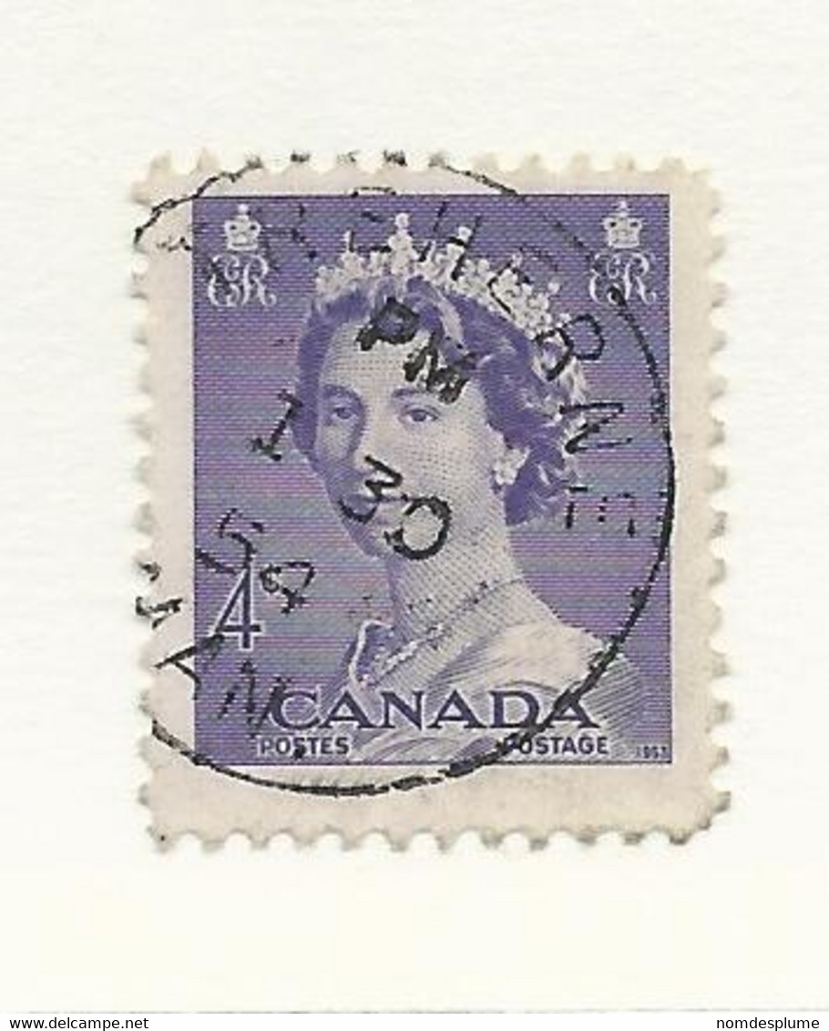 32683) Canada Postmark Cancel Manitoba MB Treherne - Histoire Postale