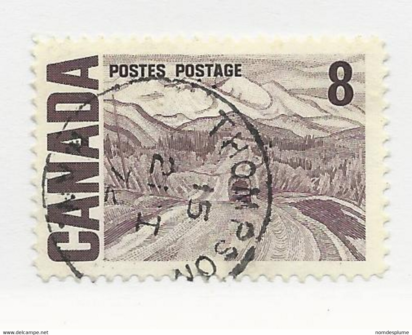 32685) Canada Postmark Cancel Manitoba MB Thompson - Historia Postale