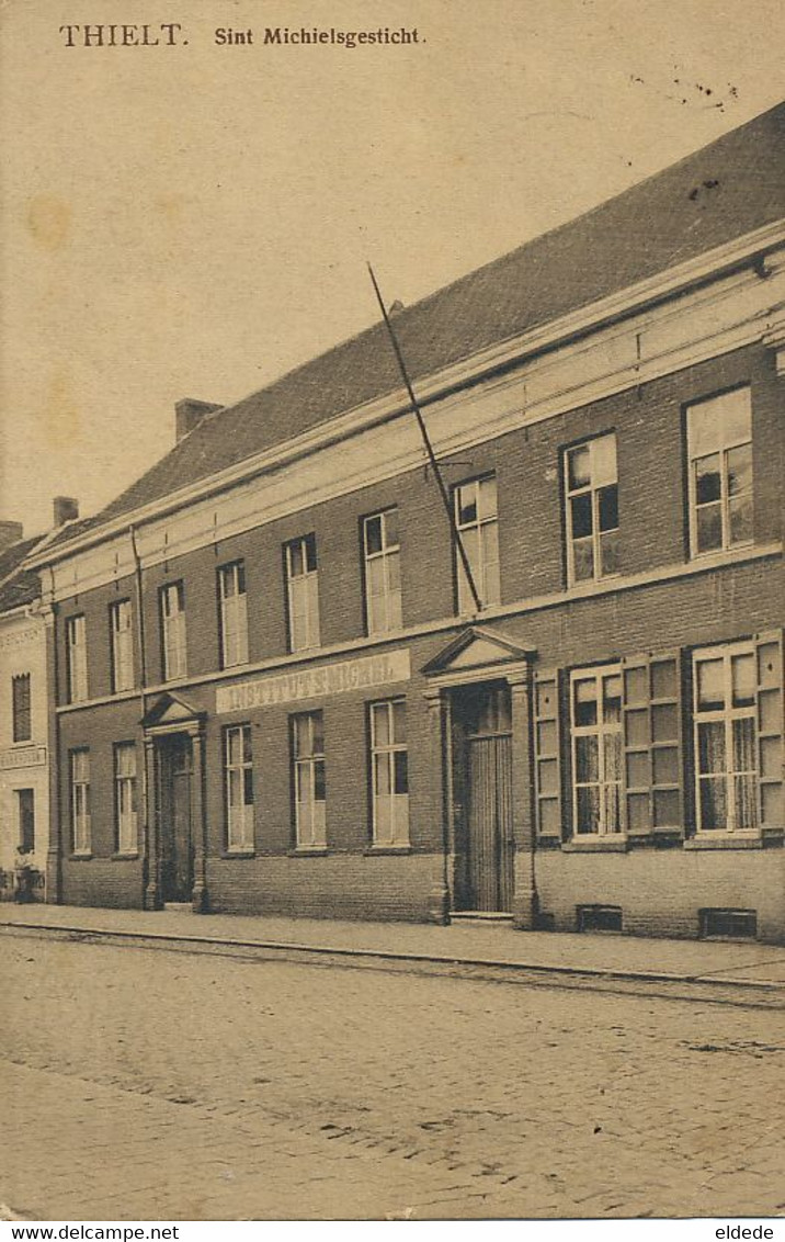 Thielt Tielt Sint Michielsgesticht Institut St Michel  Timbrée 1912 - Tielt