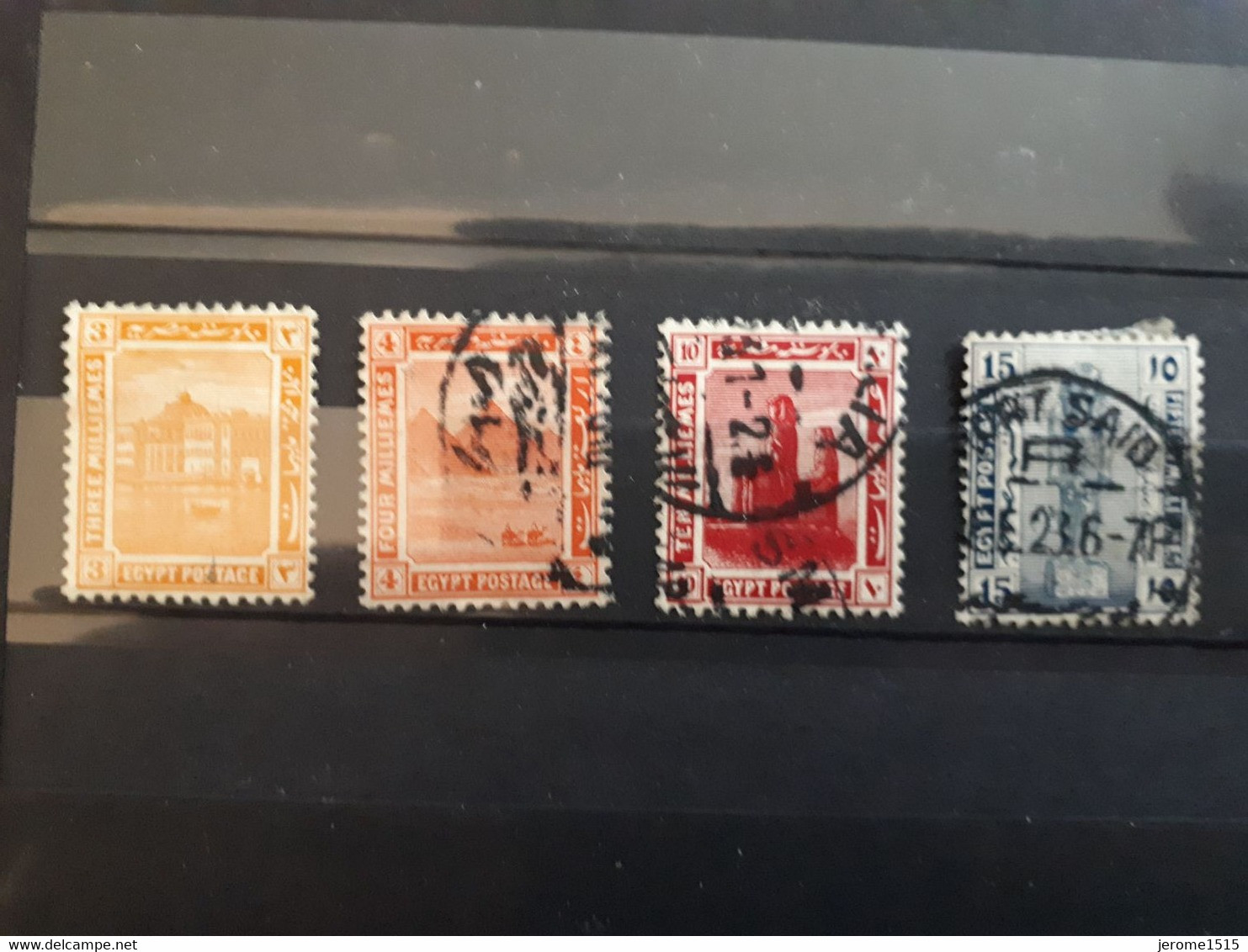 Timbres Egypte : 1921 - 1922 & - 1915-1921 British Protectorate