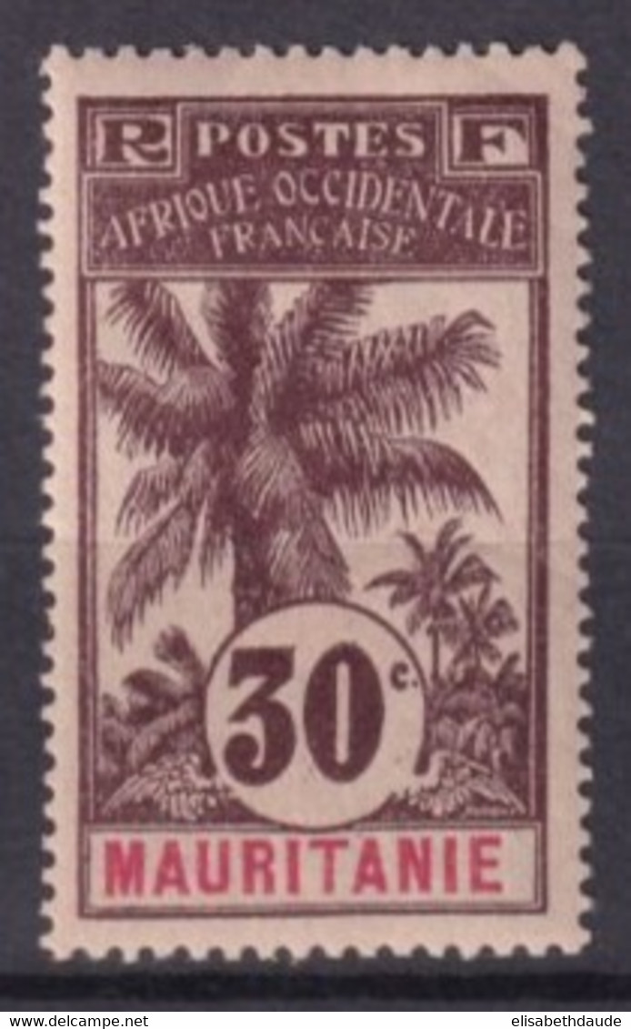 MAURITANIE - 1906 - RARE YT N° 8 * MLH - COTE 2022 = 180 EUR. - PALMIER - Neufs