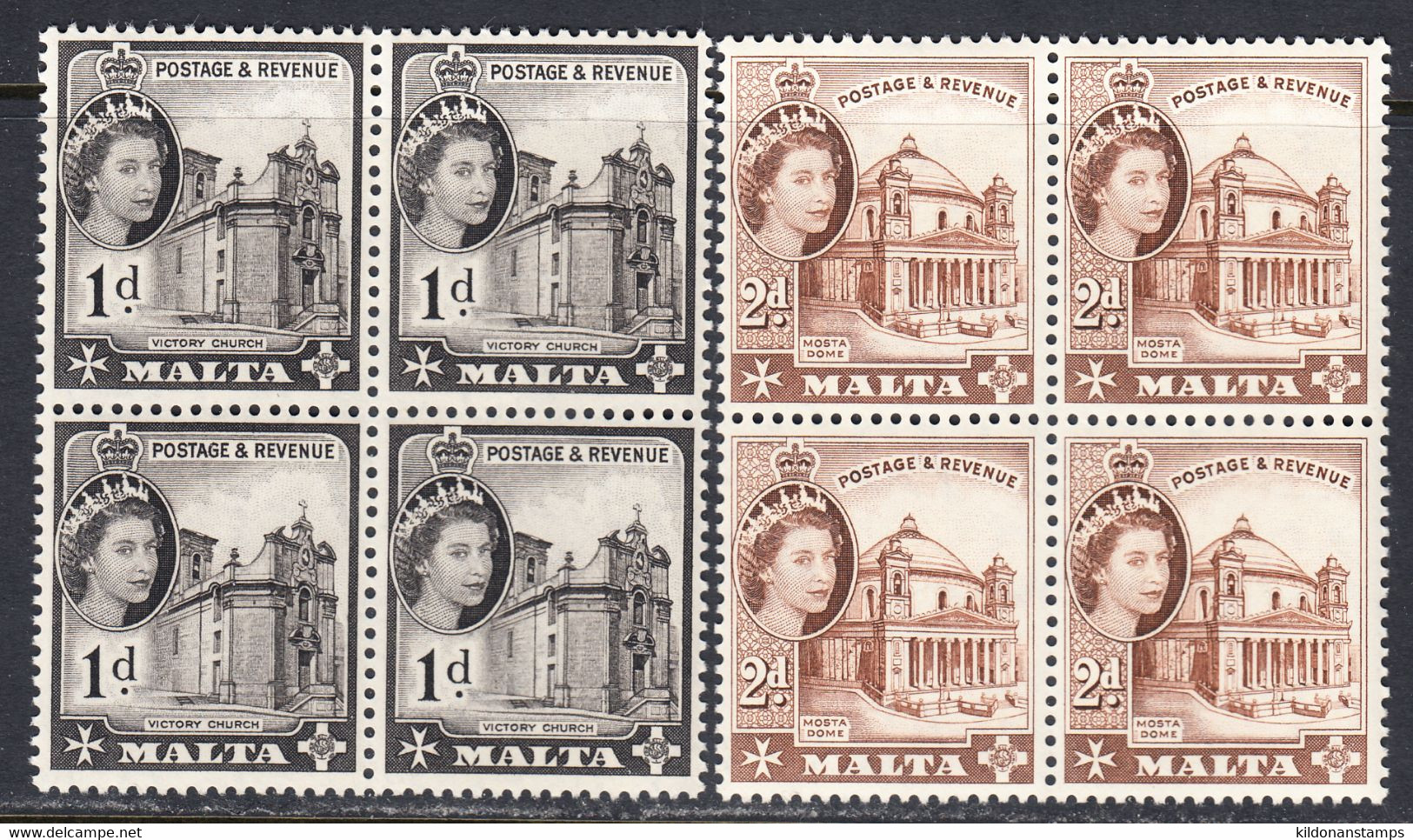 Malta 1963 Mint No Hinge, Blocks, Sc# 296-297 - Malta