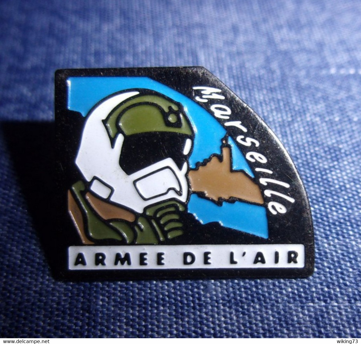 Pin's Armée De L'Air Marseille - Aviation - Pilote - Brevet - Chasse - Militaria