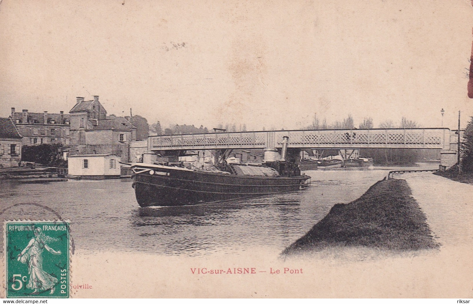 VIC SUR AISNE(BATEAU DE PENICHE) - Vic Sur Aisne