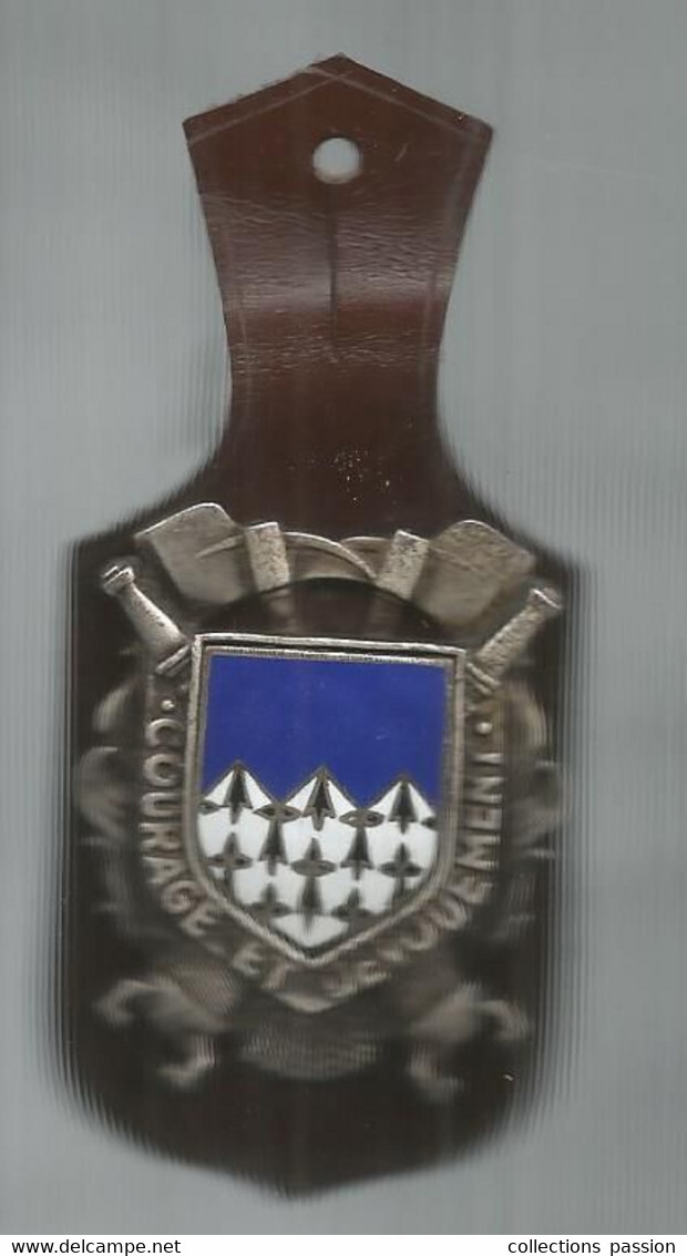 Médaille , Pompier , COURAGE ET DEVOUEMENT , Arthus Bertrand Paris , Frais Fr 2.95 E - Brandweer