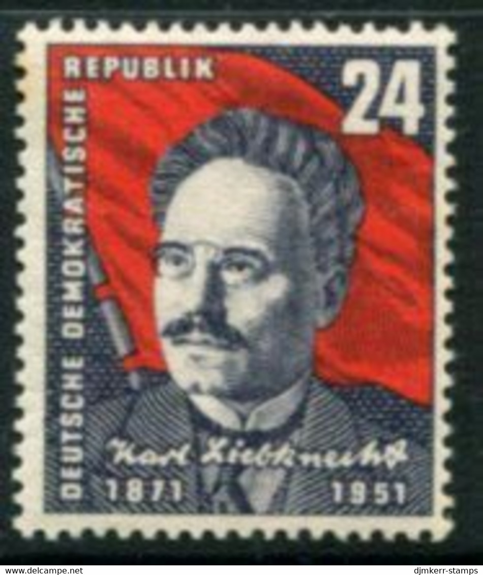 DDR 1951 Liebknecht Birth Anniversary MNH / **.   Michel 294 - Unused Stamps