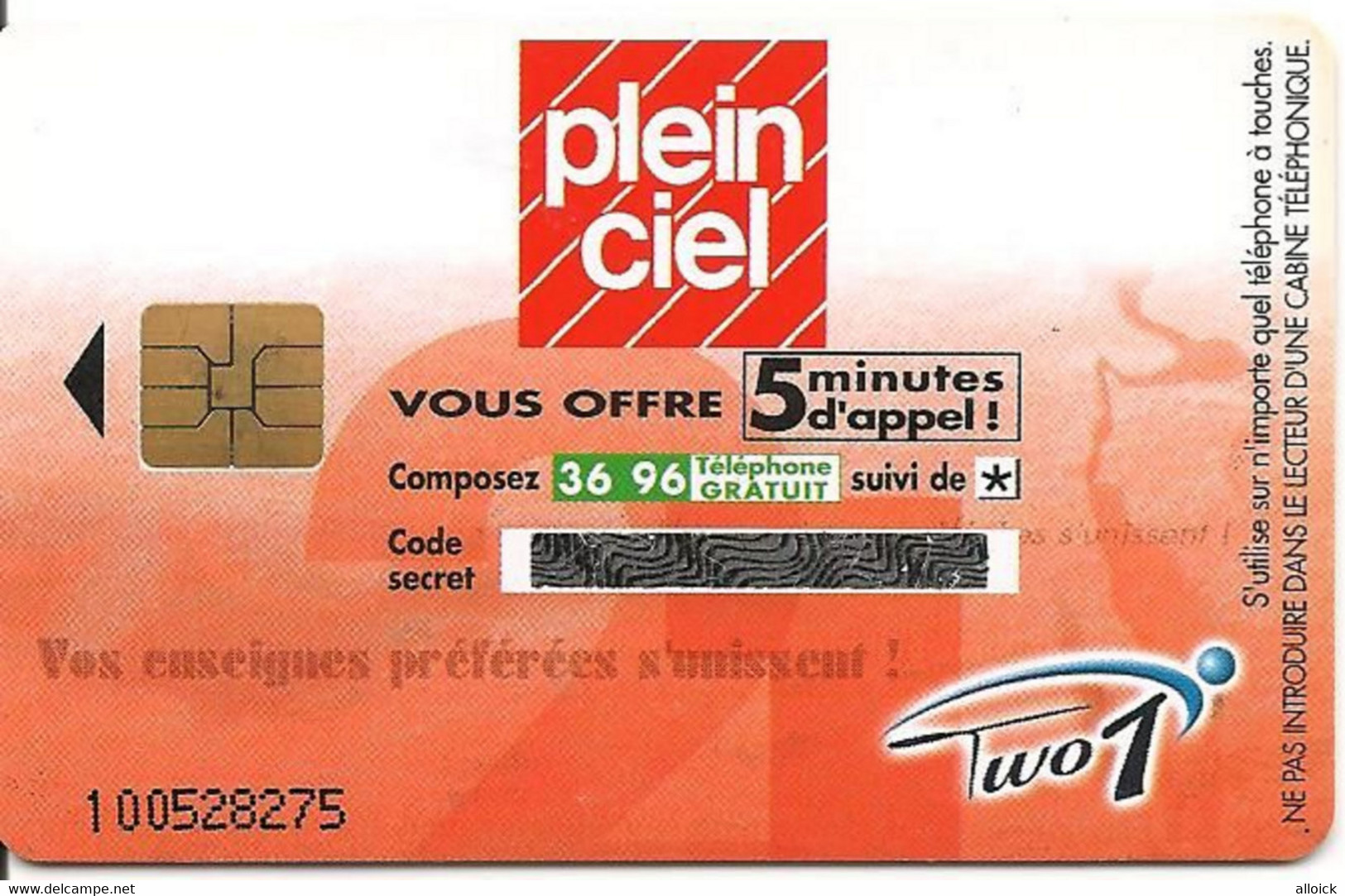 Carte Introuvable Sur Internet  !!!  Plein Ciel Vous Offre 5 Minutes D'appel - Banque Covefi - Voir Annonce ! - Autres & Non Classés